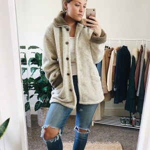 Vintage • Oversized Teddy Coat